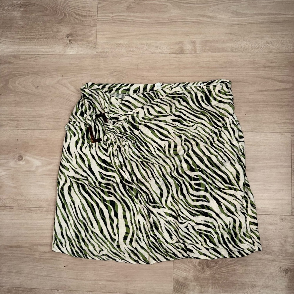 Zara Zebra Print Mini Skirt